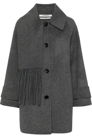 KIMHEKIM Fringe-edged coat