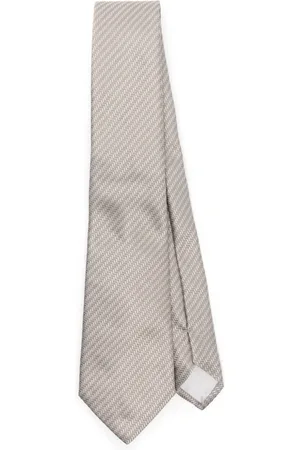 Giorgio Armani Geometric-print tie