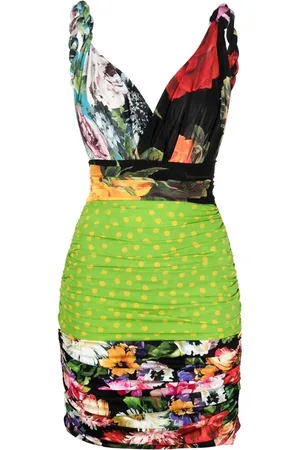 Dolce & Gabbana Patchwork fitted mini dress