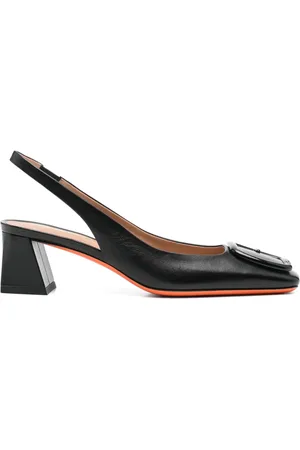 santoni 55mm leather pumps