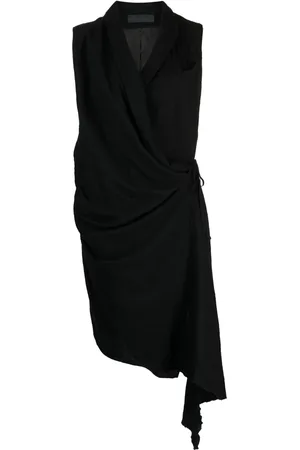 MARC LE BIHAN Draped sleeveless wool vest
