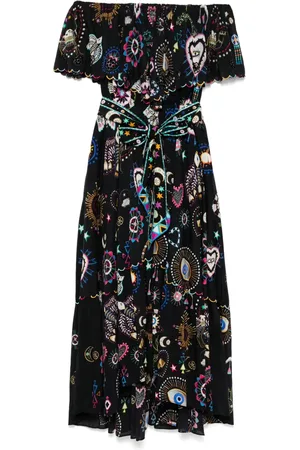 Camilla The Nubian Nights Shoulder Frill dress