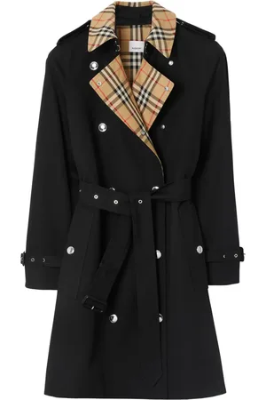 Burberry Vintage Check-trim trench coat