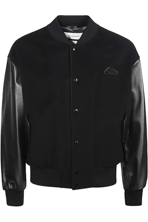 Alexander McQueen Seal-appliqué bomber jacket
