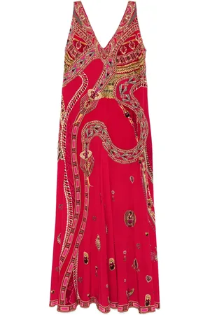 Camilla V-neck flared jumpsuit