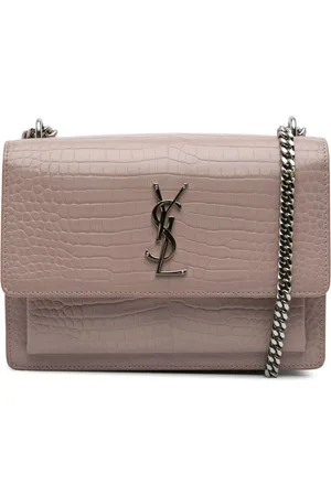 Saint Laurent 2017 Medium Croc Embossed Monogram Sunset Bag crossbody bag