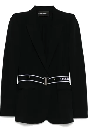 Karl Lagerfeld Logo jersey blazer