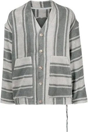 MASTERMIND Striped cotton cardigan