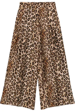 ALBERTO BIANI Leopard-print trousers