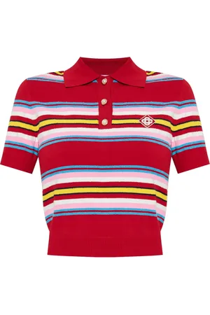 Casablanca Striped polo top