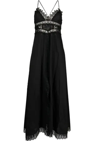CHARO RUIZ IBIZA Lace-trimmed maxi dress
