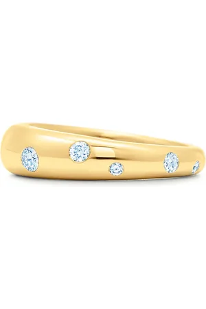 Kwiat 18kt yellow Cobblestone diamond accent ring