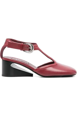 Jil Sander 50mm leather pumps
