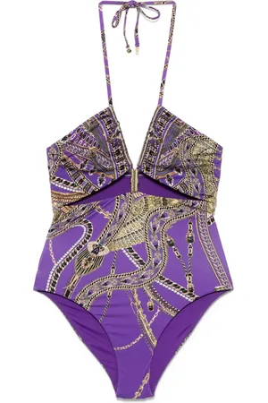 Camilla Cut Out Halter one-pieces