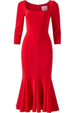 Carolina Herrera Trumpet midi dress