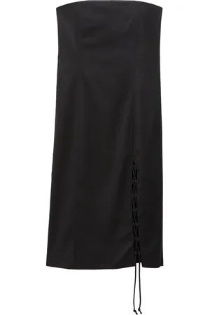 Filippa K Lace-up-detail tube dress