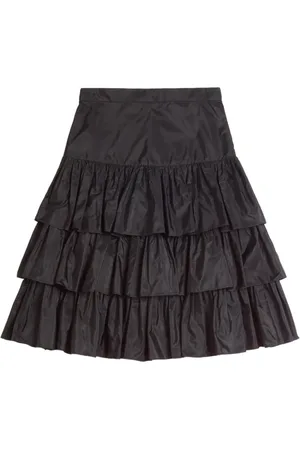 VALENTINO GARAVANI Ruffled taffeta skirt