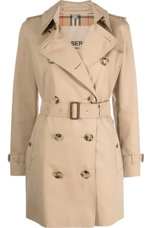 Burberry Short Kensington Heritage cotton trench coat