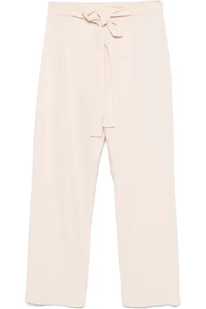 ..,MERCI Belted-waist trousers