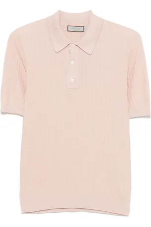 CANALI Fine-knit polo shirt
