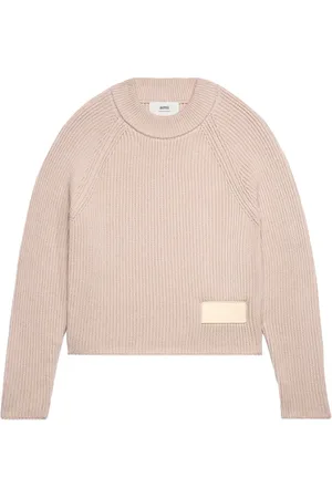 Ami Logo-patch knitted jumper