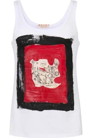 Marni Graphic-print tank top