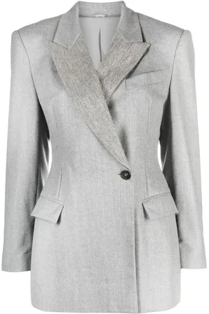 Brunello Cucinelli Single-breasted button-fastening blazer