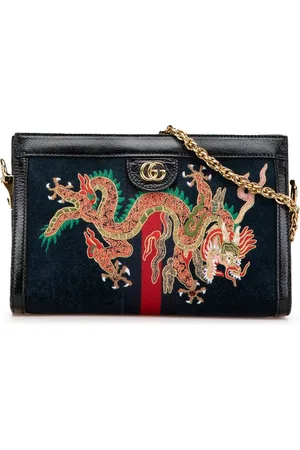 Gucci 2016-2024 Small Suede Dragon Ophidia shoulder bag