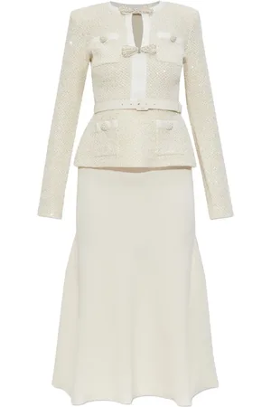 Self-Portrait Cotton-wool blend dress