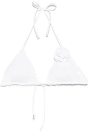 FISICO Floral-appliqué bikini top