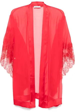 CARINE GILSON Calais-Caudry lace robe