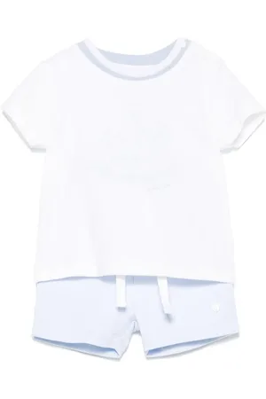 PATACHOU Motif-embroidered shorts set