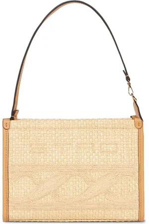 Etro Small raffia clutch bag