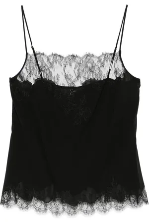CARINE GILSON Caudry-lace silk camisole