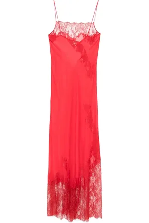 CARINE GILSON Calais-Caudry lace maxi nightdress