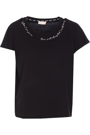 Liu Jo Slogan-embroidered T-shirt