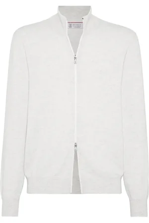 Brunello Cucinelli Funnel-neck cashmere cardigan