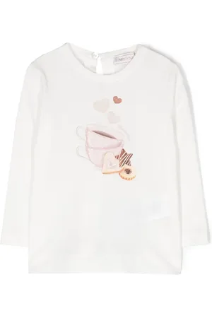 MONNALISA Graphic-print cotton blouse