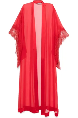 CARINE GILSON Calais-Caudry lace robe