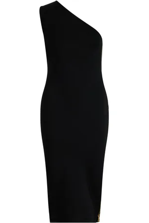 Patou One-shoulder knitted midi dress