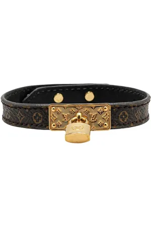 LOUIS VUITTON 2016 Monogram Lock Me Bracelet costume bracelet