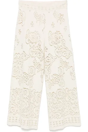 SEMICOUTURE Macramé trousers