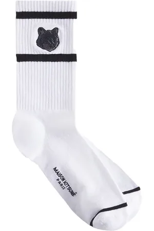 Maison Kitsuné Fox Head socks