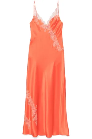 CARINE GILSON Calais-Caudry lace maxi nightdress
