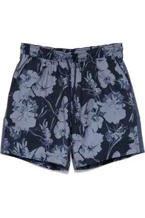 HUGO BOSS Floral-print swim shorts