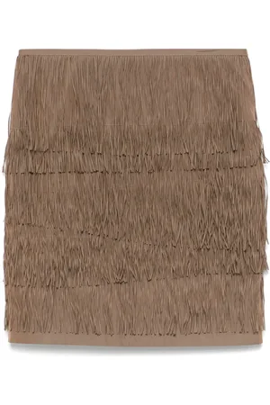 Lanvin 2005 fringed mini skirt