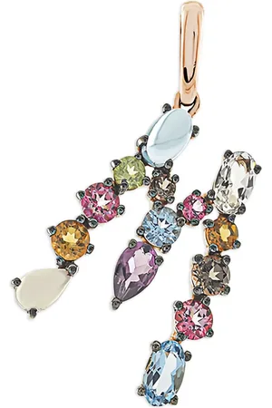 Brumani 18K rose M multi-stone pendant charm
