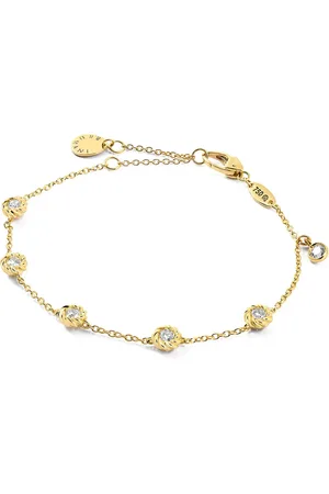 Brumani 18K yellow Joy diamond and white topaz bracelet