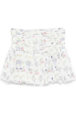 MISS GRANT Floral-print mini skirt