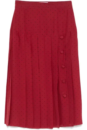Alessandra Rich Polka-dot midi skirt